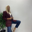 blazer con manica arricciata london